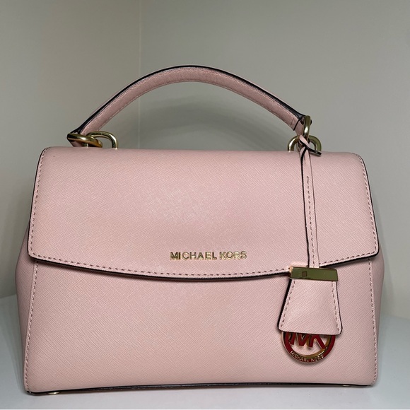 Light pink Ava Michael Kors crossbody satchel - Picture 1 of 6